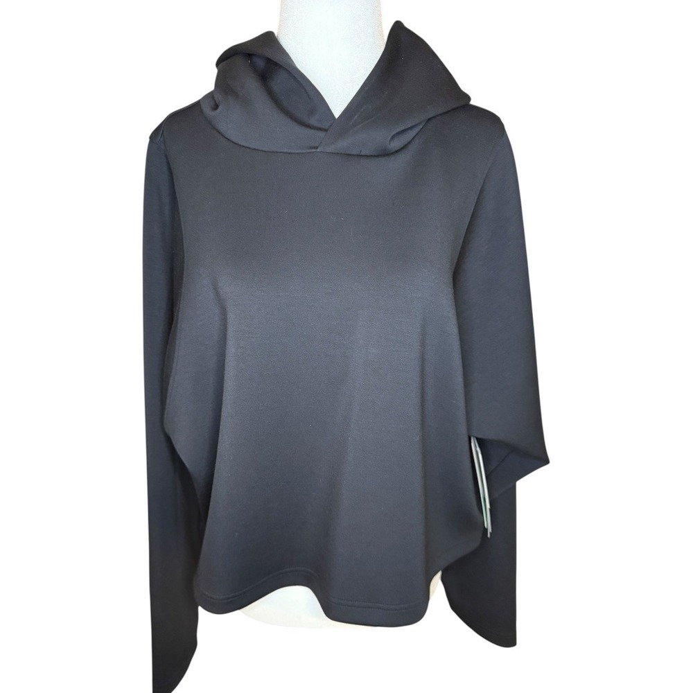 Zella All Day Hoodie Pullover Sweatshirt Long Sleeve Black‎ Size Large NWT